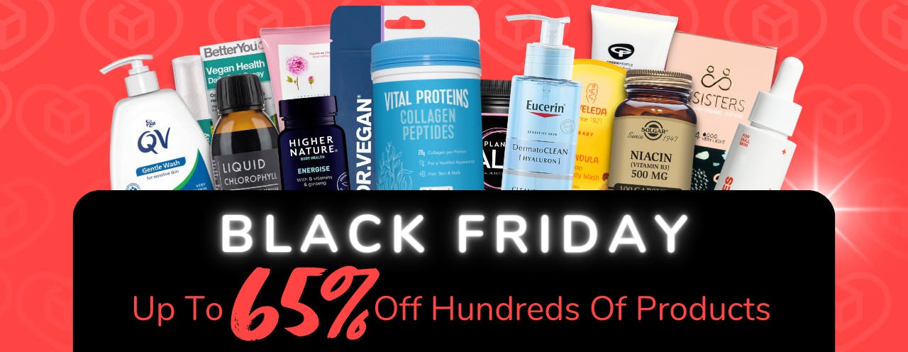 White text on black background saying: 'Black Friday Sale, up to 65% off at medino.com'